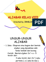 Aljabar Kelas Viii