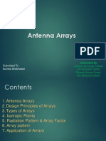 Antenna Arrays: Submitted To Sumita Shekhawat