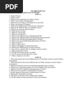 ME 2028 ROBOTICS-Questionbank Unit1&2