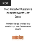 Chord Shapes Intermediate Acoustic Guitar DVD