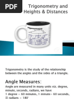 Trigonometry and Height and Distance