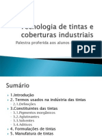 Apresentação - Tintas, Pigmentos e Coberturas Industriais