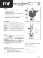 General Service Solenoid Valves: NC NO U