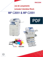 Ricoh MP C2051 - C2551 Guia de Lançamento