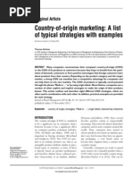 Country-Of-Origin Marketing: A List of Typical Strategies With Examples