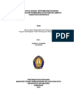 Kajian Pola Spasial Pertumbuhan Kawasan Perumahan Dan Permukiman Dikecamatan Limboto Kabupaten Gorontalo