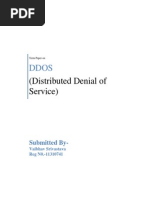 (Distributed Denial of Service) : Submitted by