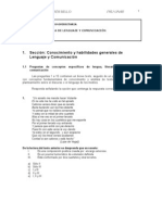 Prueba de Lenguaje y Comunicación Ensayo 1 - Unab