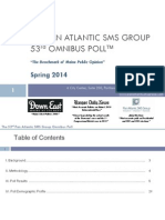 Pan Atlantic 53rd Omnibus Poll - Spring 2014