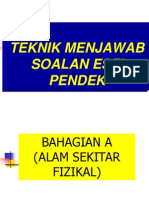 3-Strategi Menjawab Soalan Esei Pendek