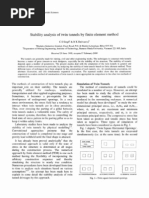 Stability Analysis of Twin Tunnels by Finite Element Method