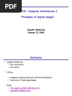 CS231: Computer Architecture I "Principles of Digital Design"