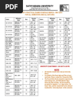 University Practical Schedule March - May 2014