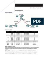 Lab: Basic Static Route Configuration: Topology Diagram