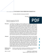 Los Derechos Sociales Como Derechos Subjetivos