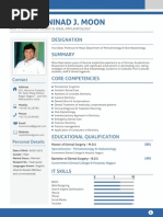 Resume of Periodontist, Prof. Dr. Ninad Moon