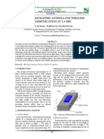 Design of Microstrip Antenna For Wireless Communication at 2.4 GHZ