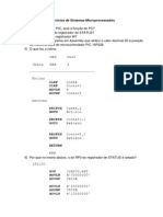 Exercícios de Microcontroladores