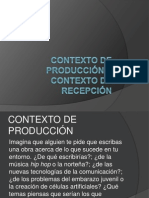 Contexto de Producción y Contexto de Recepción II