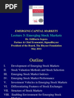 Lecture 3: Emerging Stock Markets