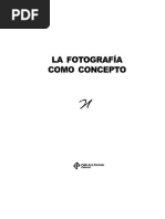 La Fotografía Como Concepto