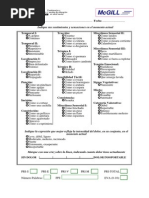 MEDICINA - Test-McGILL - Cuestionario de Dolor de McGill