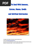 How To Deal With Demons, Curses, Hexes, Spells and Spiritual Oppression