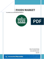 Planificacion Estrategica Whole Foods Market. TRABAJO FINAL