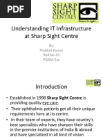 Understanding IT Infrastructure at Sharp Sight Centre: By: Prabhat Kumar Roll No-03 PGDM-Exe