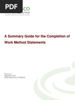 Transco Summary Gudinace For Work Method Statements R 0 300912