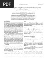 An Exact Mapping From Navier-Stokes Equation To Schrodinger Equation Via Riccati Equation