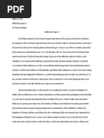 African History Reflection Paper