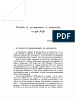 Nº 6 Modelos de Procesamiento de Información en Psicología