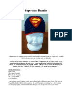 Superman Beanies (Newborn-Adult)