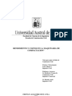 Rendimiento y Costos en La Maquinaria de Compactacion