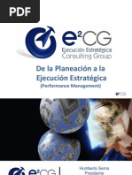 De La Planeacion A La Ejecucion Estrategica