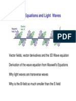 Maxwell's Equations and Light Waves