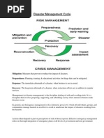 Disaster Management Cycle