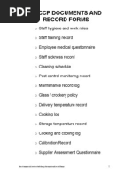 Ha CCP Document Record Forms