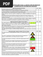 Cuestionario para Prevencion de Riesgos