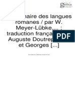 Meyer-Lubke, Grammaire Des Langues Romains