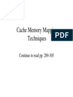 Cache Memory Mapping Techniques