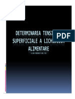 Determinarea Tensiunii Superficiale A Lichidelor Alimentare