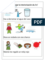 Frases para Interiorizar El Fonema RR Con Pictos