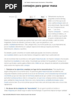 Los 7 Mejores Consejos para Ganar Masa Muscular - El Blog de Fitness