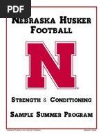 Nebraska Football Strength & Conditioning Summer Program