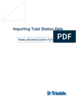 Importing Total Station Data