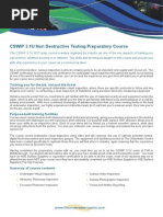 CSWIP 3.1U NDT Course Information