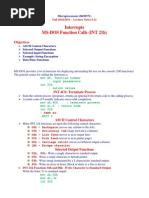 Lecture 21 MS-DOS Function Calls - INT 21h