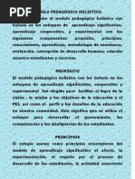 Modelo Pedagógico Holistico